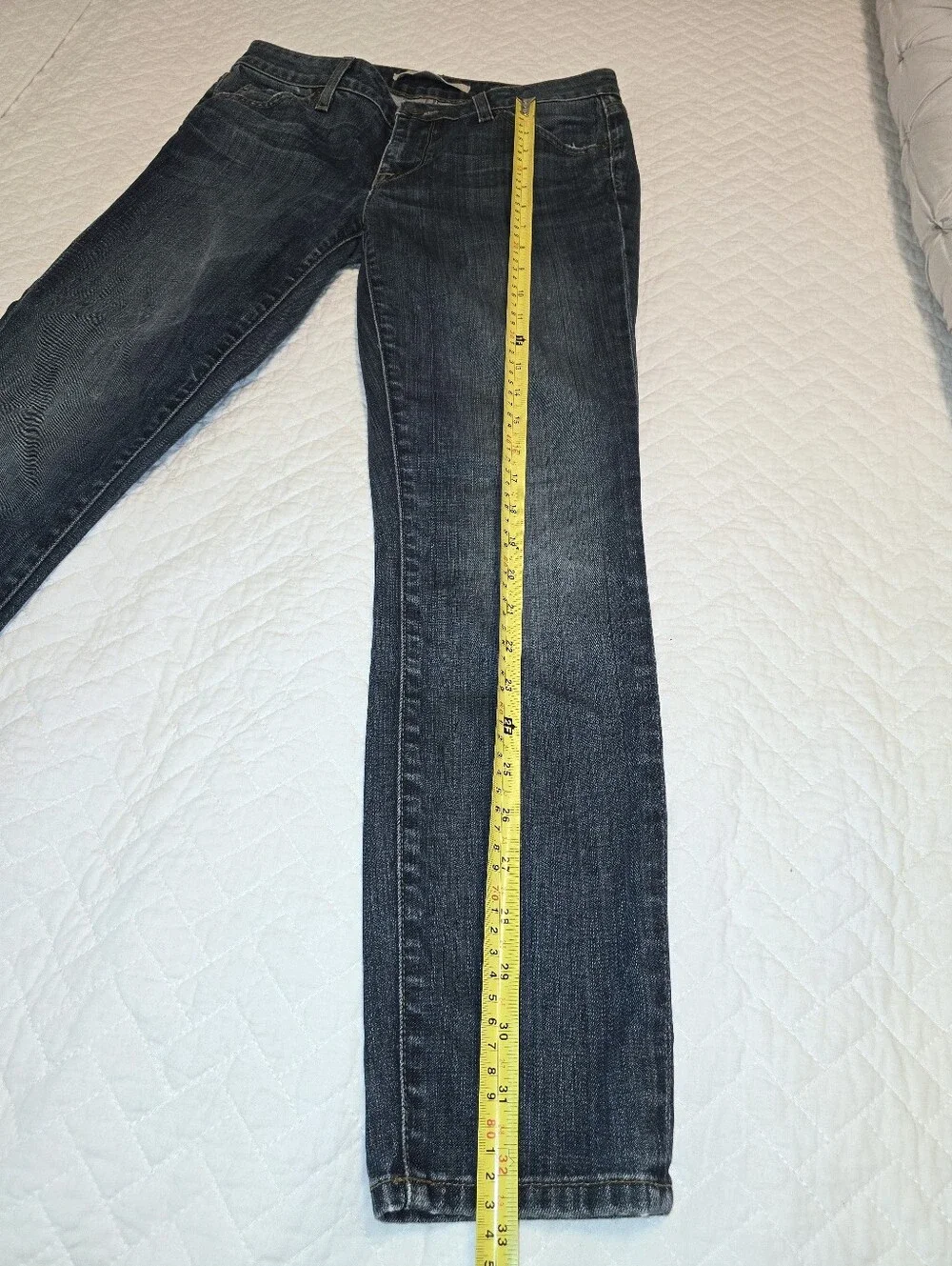 Vince. Mallorca Crop Skinny Ankle Women’s Dark Wash Straight Denim Suze 27